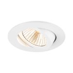 SLV New Tria 68 Spot Aluminium Weiß Rund 8.3W 705lm 38D - 927 Extra Warmweiß | Ausschnitt 68mm -  Höchste Farbwiedergabe - Dimmbar 