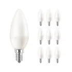 Mehrfachpackung 10x Philips Corepro LED Kerze E14 Matt 7W 806lm – 827 Extra Warmweiß – Ersatz für 60W